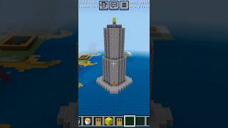 Minecraft best cobblestone tower of 2024 🗼minecraft cobblestone viral shorts [upl. by Vitia]