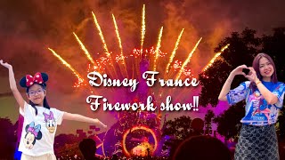 Disney France Fireworks Show 🎇 🎆 💥 [upl. by Melesa]