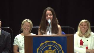 Elizabeth Kamin 2019 Middle School Graduation Student Speech [upl. by Suirradal397]