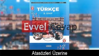 Atasözleri Üzerine Dinleme Metni Etkinlik Cevapları 8 Sınıf Türkçe [upl. by Ydaj]