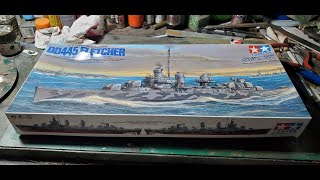 1350 Scale US Navy Destroyer USS Fletcher DD445 Build Video [upl. by Teferi]