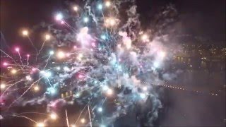 BREATHTAKING Amazing Drone Flying Through Fireworks [upl. by Nide]