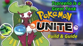 Tsareena is still pretty Good  Tsareena Rocking Build amp Guide pokemon unite tesla Gaming [upl. by Ottavia]