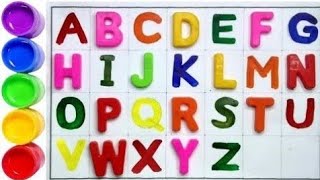 Phonics song A to Z kids learn Alphabets ABCD A for apple B for ball English varnmala abcde [upl. by Nimsaj633]