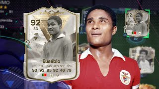 SBC OBLIGATORIO EUSEBIO 92 ICONO CENTURIONES REVIEW  EA FC 24 ULTIMATE TEAM [upl. by Antonella]