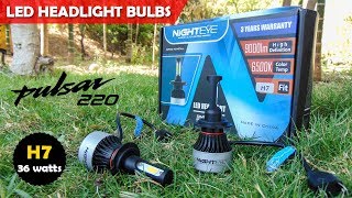 NightEye S2 cob LED Headlight bulbs  36 watts 4500 lumens [upl. by Tollman]