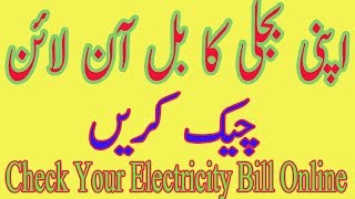 How to check electricity bill online in PakistanCheck your electricity bill online [upl. by Attevroc]