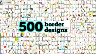 500 Border Designs  100 Border Designs Compilation  200 Border Designs for project  500 borders [upl. by Negaet]