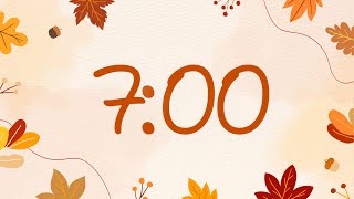 Fall Timer 7 Minutes with Guitar Music For Classrooms [upl. by Joelie]