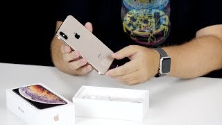 Распаковка iPhone XS Max в золоте [upl. by Nerual220]