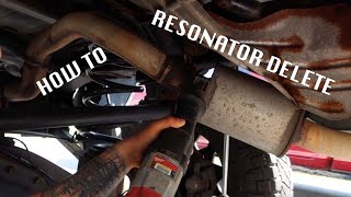 DIY RESONATOR DELETE [upl. by Irbmac]