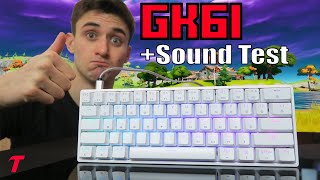 GEEK GK61 Review  Sound Test  Impressive OPTICAL Keyboard Gateron Brown Switch [upl. by Atinad]