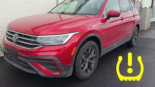 2024 VW Tiguan TPMs Tire Low Warning ⚠️ RESET Guide [upl. by Aihsenrad]