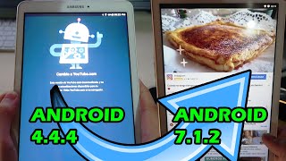 CÓMO ACTUALIZAR DE ANDROID 44 A 71 EN LA TABLET SAMSUNG TAB E T560 96  Serch Geek [upl. by Ytinirt]
