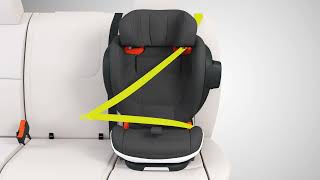 Learn how to install the booster seat BeSafe iZi Flex FIX i Size [upl. by Dworman]