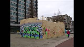 Hartenkreten op Glazen Huis nu Houten Huis van Wij Zijn Plein 4045 Amsterdam NieuwWest [upl. by Bergh]