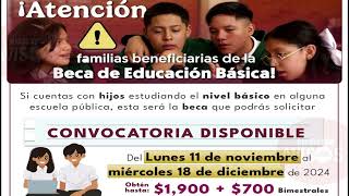 🎓 Beca para alumnos de secundaria ¡Convocatoria abierta en noviembre Descubre cómo tramitarla [upl. by Bedelia435]