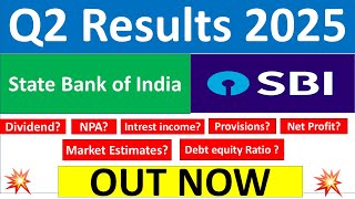 SBI Q2 results 2025  State Bank of India results today  SBI Share News  SBI Share latest news [upl. by Ynnatirb]