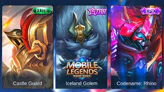 Grock  Codename Rhino VS Castle Guard VS Iceland Golem  Mobile Legends Bang Bang [upl. by Eenor]