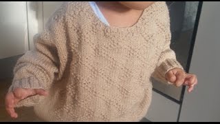 Knitted Toddler Sweater Part 2 [upl. by Juanne]