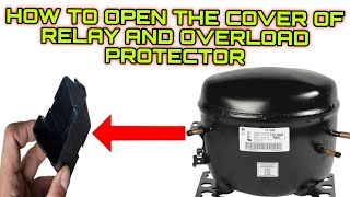 HOW TO OPEN THE COVER OF RELAY AND OVER PROTECTOR OF MOTOR COMPRESSOR [upl. by Petey]