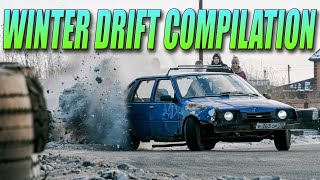 BEST of Winter Drifting Compilation Fun amp Fails Moment  雪ドリ [upl. by Auqenwahs]