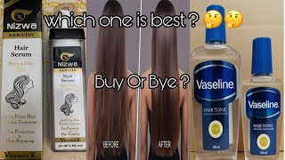 Keratin Hair Serum And Vaseline Hair tonic Review Aiman Khan [upl. by Biagio]