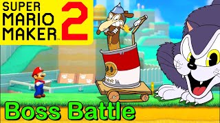 Mario Maker 2  How to make a WERNER WERMAN boss battle Mario Maker 2 Boss ideasCUPHEAD bosses [upl. by Amsden889]