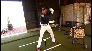 Freddie Freeman gives indepth tutorial on how to hit off a tee [upl. by Lenes]