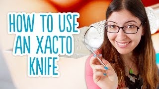 How to Use an Xacto Knife [upl. by Ettenowtna365]