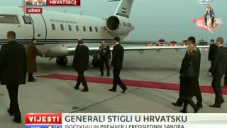 3 Ante Gotovina i Mladen Markač Dolazak Hrvatskih Generala iz Haaga [upl. by Ellenhoj739]