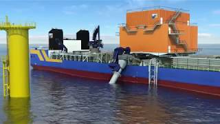 Subsea rock installation vessel Bravenes [upl. by Ecinaj982]