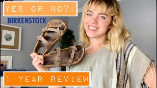 Birkenstocks Pros amp Cons  1 year review  still in style  Nicole Gillian [upl. by Peppard]