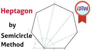 Heptagon by Semicircle method [upl. by Hayimas]