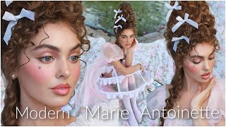 Modern Marie Antoinette🏰🎀⛲️ A Makeup amp Hair Tutorial [upl. by Orips703]