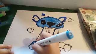 Como dibujar A Stitch Kawaii   Genarito ART [upl. by Dudley16]