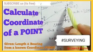 Coordinate System in SurveyingConceptTheory Calculation of Easting and Northing [upl. by Cressy]