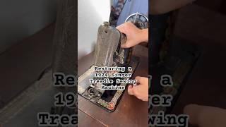 Restoring a 1924 Single Treadle Sewing Machine Part 1 [upl. by Loziram]