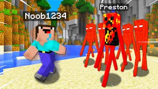 Top 10 Ways to PRANK Noob1234 As A MOB Preston Minecraft [upl. by Florette]