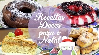 RECEITAS DOCES PARA O NATAL  Receitas da Mãe Coruja [upl. by Herold]