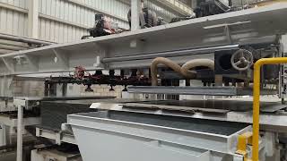 Fiber Cement Board Equipment Cutting Section [upl. by Owiat]