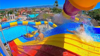 Crazy Rainbow Slide at Albercas El Vergel Water Park [upl. by Asetal608]