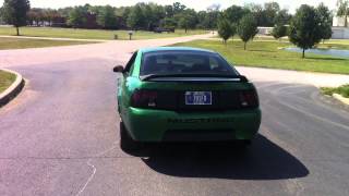 1999 Mustang v6 Flowmaster 40 exhaust launch [upl. by Aninnaig541]