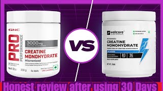 Wellcore Creatine vs GNC Creatine Monohydrate  Honest Comparison 🔥 [upl. by Adiaj]