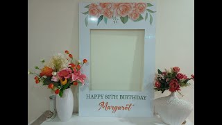 80th Birthday Selfie Frame Printing by Banner House [upl. by Aniuqaoj949]