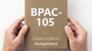 BPSC105 solved assignment 202425  BPSC105 solved assignment 2025  BPSC105 assignment [upl. by Ennyrb803]