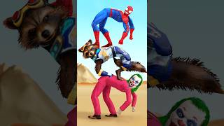 Who is Stronger Spiderman vs Joker rocket raccoon Thor gta spiderman funnyvideo homemaranha [upl. by Harriett551]