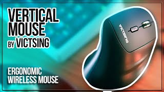 VictSing Upgraded Ergonomic Vertical Wireless Mouse  Unboxing Sunday amp Review [upl. by Acirretahs]