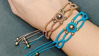 Pulseira Macrame Tutorial Design Macrame Borboleta 🦋  Criativa Macrame ✨ [upl. by Marcellus]