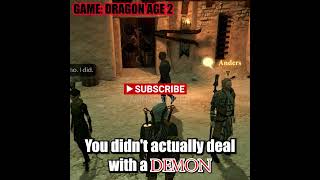 Demons are Your Friends dragonage dragonage2 gaming gamingmeme meme da2 [upl. by Hluchy]